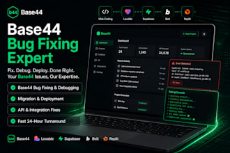 base44 bug fixing base44 expert base44 app deployment migrate