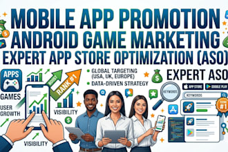 do mobile app promotion, android game marketing and expert app store promotion