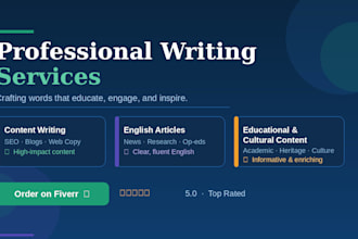 write engaging cultural and educational content