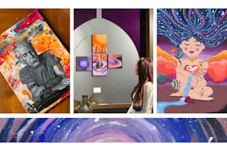 create custom illustration, painting or mural artwork