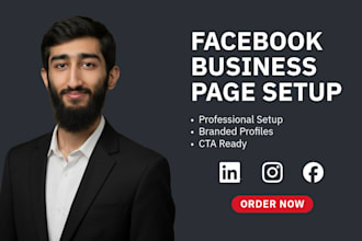 create your facebook business page and social media setup