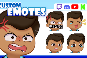 create custom twitch emotes, discord emotes, kick emotes