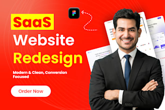 design saas website redesign ui ux in figma