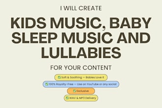 compose baby and children music for you
