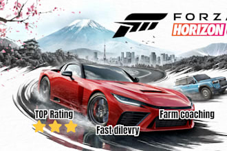 help you with forza horizon 6 coach leveling , cr