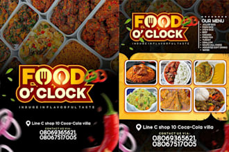 design professional restaurant and food menu design