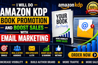 do amazon KDP book promotion and boost sales with email marketing