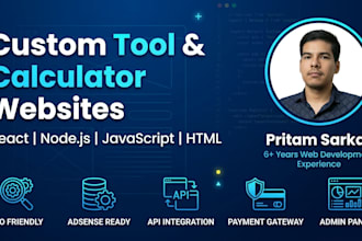 build a custom web tool or calculator