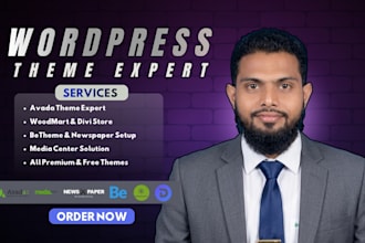 customize avada, betheme, or any premium wordpress theme