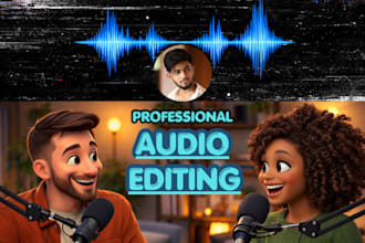 do professional audio editing for podcast, voiceover etc