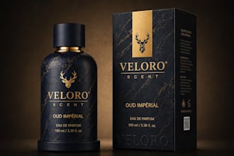 do product packaging, cosmetics, box, itar, label design for perfume, aud, logo,