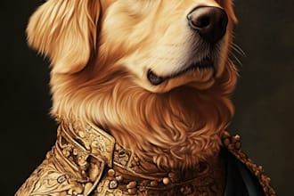 do custom pet portrait, dog portrait, cat portrait