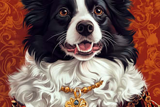 draw realistic pencil sketch drawing pet portrait from