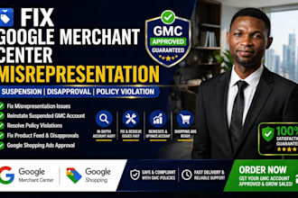 fix google merchant center misrepresentation suspension and product feed errors