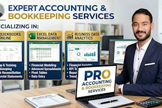 do quickbooks, bookkeeping, and data sorting and analytics