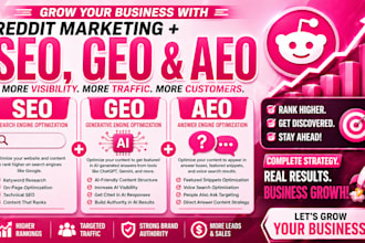 be business reddit SEO, GEO, aeo post manager