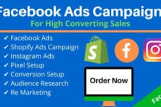 be your facebook ads campaign, fb meta ads, and instagram marketing manager