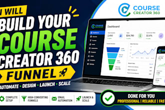 build clone cc360 course creator 360 websites cc360 automation professionally