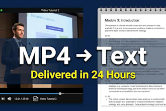 transcribe your mp4 video to text fast and affordable