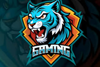 tiger woods fighter mascot logo design service