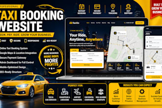 build taxi booking website with booking system uber like limo chauffeur website