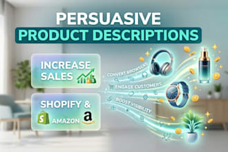 write shopify and amazon descriptions that force the click