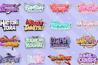 design a cute kawaii logo for vtuber and streamer