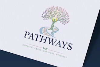 design professional wellness logo and dental brand identity