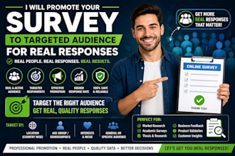 promote your survey to targeted audience for real response