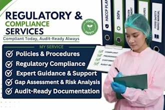 provide regulatory compliance, audit ready haccp plandocumentation, sop policies