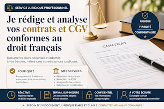 , rédiger vos contrats
