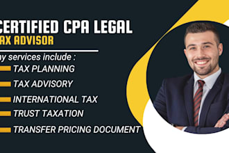 provide CPA advice on tax planning transfer pricing tax strategy, trust taxation