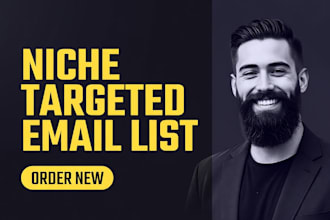provide niche targeted email list building for your business leads marketing