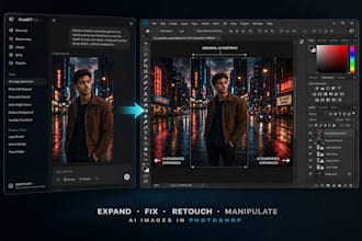fix, expand, retouch, and manipulate ai generated images in photoshop