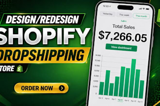 create shopify droppshipping store build shopify store shopify website redesign