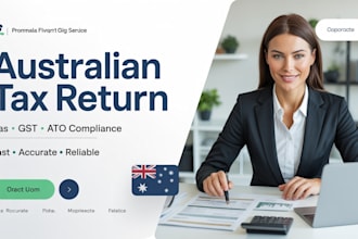 prepare australian tax return, bas, gst and ato compliance for individuals