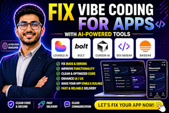 fix vibe coding for apps with lovable ai bolt and cursor ai dev base44
