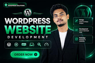 build wordpress website development, design, clone, redesign wordpress website
