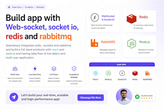 build web apps solutions with websocket socket io redis and react node js