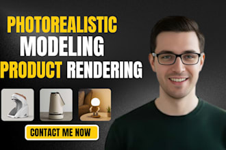 create photorealistic 3d product rendering and 3d modeling for ecommerce
