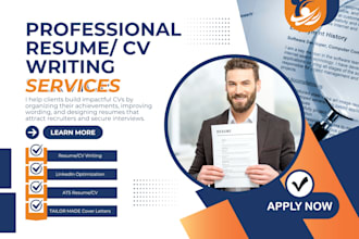 edit ats resume, cover letter and optimize linkedin profile