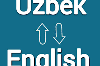 do professional english to uzbek translation manually