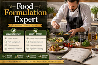 create custom food formulation recipes for product development