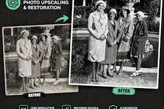 upscale and restore your old photo
