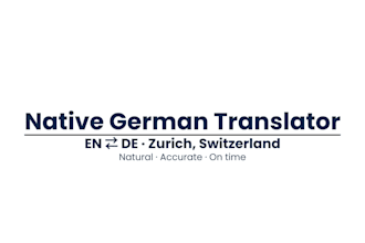 professionally translate german to english or english to german