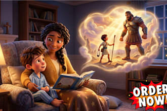 draw bible themed illustration christian story children story book illustration