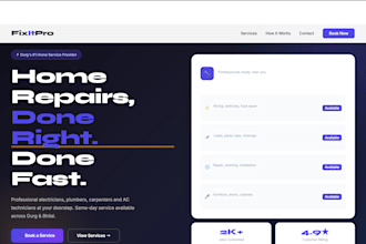 create a modern website for your business