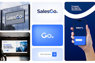 design a modern wordmark saas tech b2b startup logo