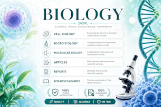 assist in biology, cell biology, molecular biology, genetics and microbiology