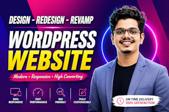 redesign or revamp your wordpress website to a mordern look